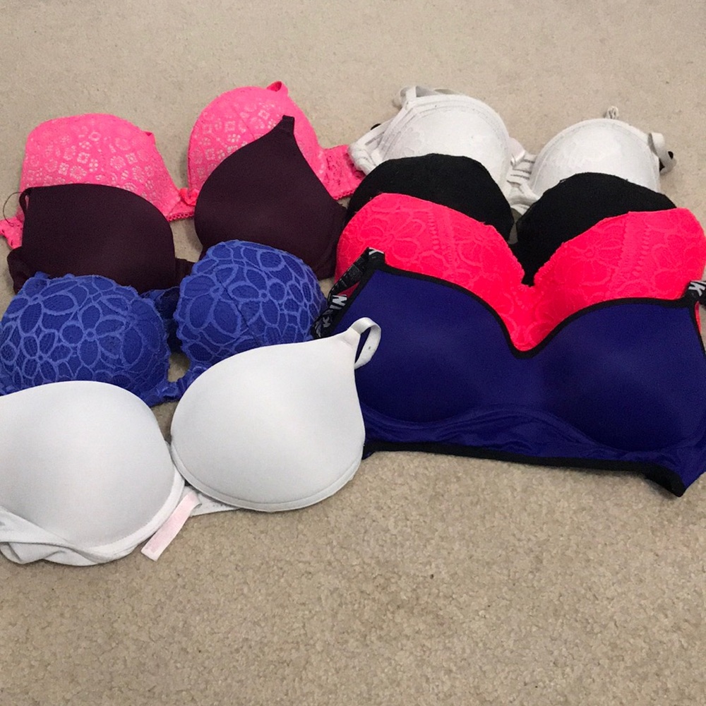 5 push-up bras + 3 push-up bralettes package!